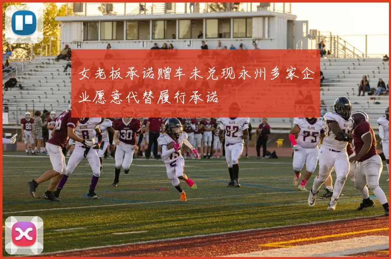 女老板承诺赠车未兑现永州多家企业愿意代替履行承诺