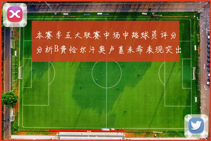 本赛季五大联赛中场中路球员评分分析B费恰尔汗奥卢基米希表现突出